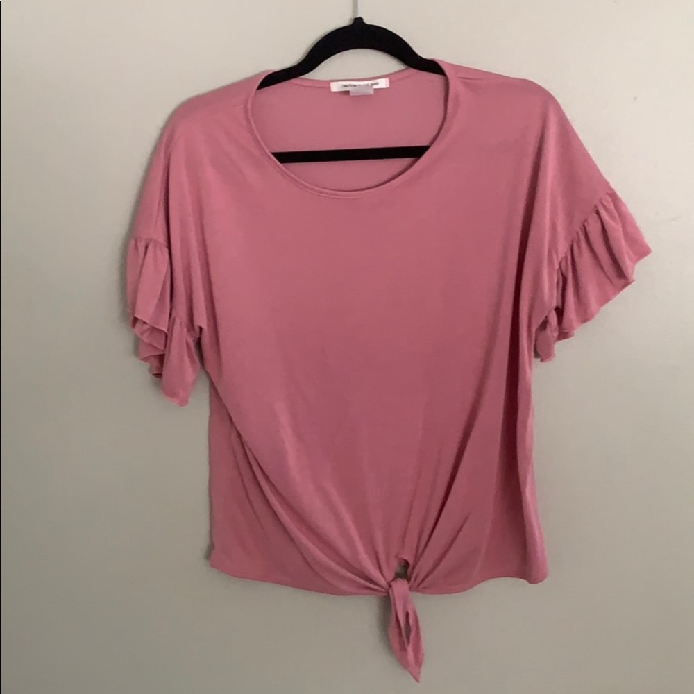 Front tie blouse
